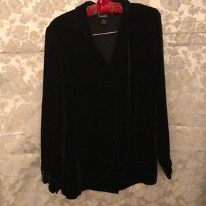 Button Down Velvet Shirt